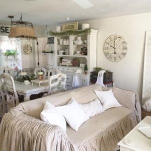 Farmhouse Ruffled Couch Slipcover